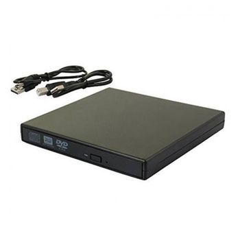 Lector Externo de Cd/Dvd-Rw USB 3.0 Slim Negro 12.7Mm