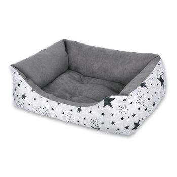 Cama Para Perros, Gatos Y Mascotas, Con Relleno De Fibras, Resistente (pequeño,estrellas)- Home Mercury