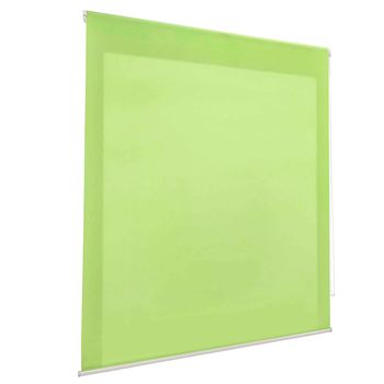 Estor Enrollable Translúcido Liso,  Pasa La Luz (150x180 Cm, Verde)