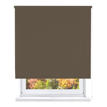 Estor Enrollable Opaco, Blackout  (marrón,90x180cm)- Aitsse