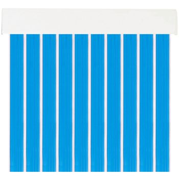 Cortina De Pvc 90x210cm Para Puerta Exterior O Interior (l1, Azul)- Home Mercury