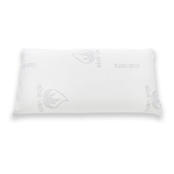 Almohada Viscoelastica, Funda Lavable Aloe Vera Con Cremallera (80cm)