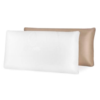 Almohada viscoelástica con funda de aloe vera Color Blanco Medidas 70cm