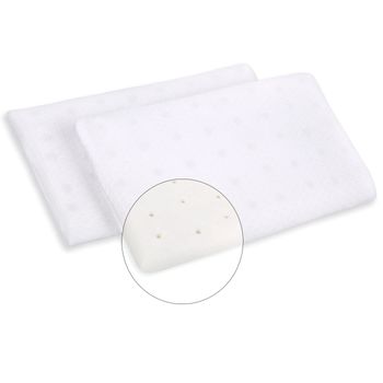 Almohada De Cuna Para Bebes Y Niños Transpirable Antiahogo, Viscoelástica, Funda Extraible 100% Algodón - Home Mercury