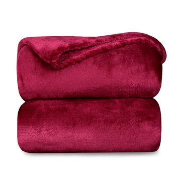 Manta Borreguito Sherpa Reversible 220x240 Extra Suave- Rosa Claro