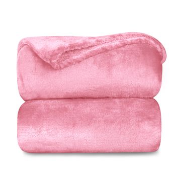 Manta Borreguito Sherpa Reversible 220x240 Cm, Manta Cama O Sofá,  Multiusos, Extra Suave Rosa Claro Home Mercury con Ofertas en Carrefour