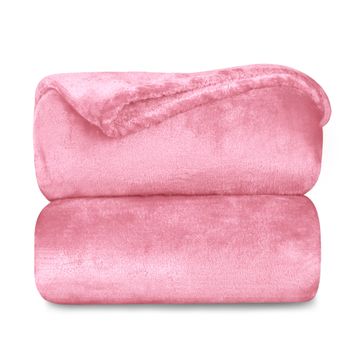 Manta Terciopelo Suave,mantas Franela, Multiusos (rosa, 160 X 210 Cm)