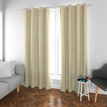 Cortinas Modernas Translucidas 2 Piezas Con Anillos Plateados, 150 X 260 Cm  (lila) - Home Mercury con Ofertas en Carrefour