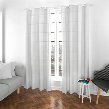 Barra Cortina Blanca Extensible 19mm - Barra Cortinas fina para Salón –  LUNA TEXTIL HOGAR