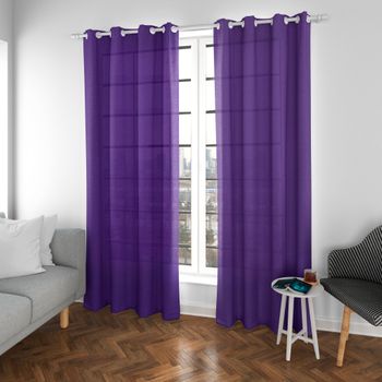 Cortina Translucida Para Ventanas 150x260 Cm Acomoda Textil. (azul) con  Ofertas en Carrefour