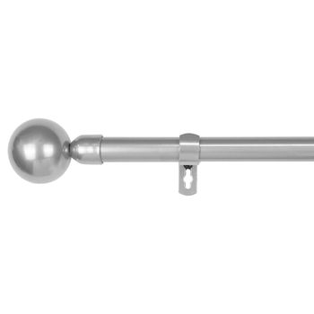 Barra Para Cortinas, Barra De Metal Extensible 28mm Diámetro Esfera Plata,  110 A 200cm con Ofertas en Carrefour