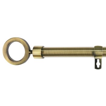 Barra cortina extensible metal bronce 122-211cm