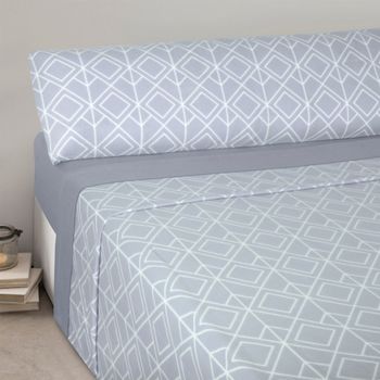 Acomoda Textil - Sábanas de Coralina para Cama Individual y Matrimonio.  Juedo de Sábanas Térmicas de 3 Piezas para Invierno. (Cama 135 cm, Gris B)