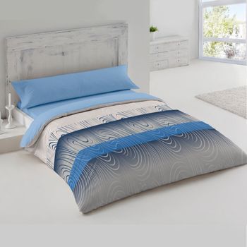 Funda Nórdica Reversible Ifach Microfibra Azul 260x220 Cama De 180 con  Ofertas en Carrefour