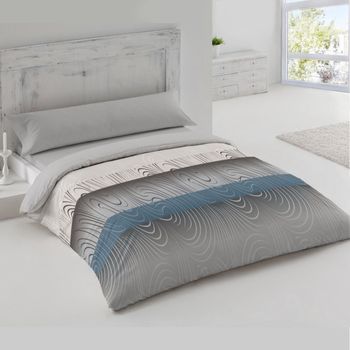 Lobo Gris Funda Nordica Cama 200x200 Juego de Cama 100% Microfibra Suave y  Transpirable Juego de Ropa de Cama Fundas Nórdicas con Cremallera Oculta y  2 x Fundas de Almohada de 50x75