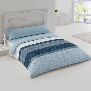 Juego De Sábanas Térmicas De Invierno, Ropa De Cama 3 Piezas(cama 150,  Triángulo Aguamarina)- Home Mercury con Ofertas en Carrefour