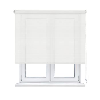 Estor Enrollable Screen Apertura 5%, Para Puertas Y Ventanas (90x200cm, Blanco)- Aitsse