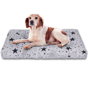 Cama De Mascota, Colchón Reversible, Relleno De Espuma Para Interior Y Exterior(medium,estrellas)home Mercury