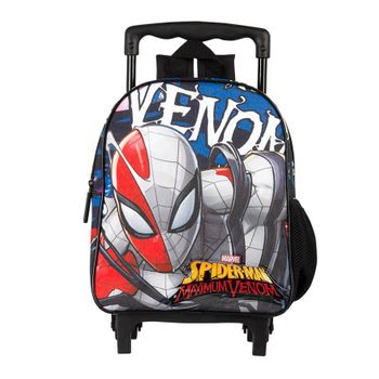 Mochila De Guardería Spiderman Venom Con Ruedas Perona 58502