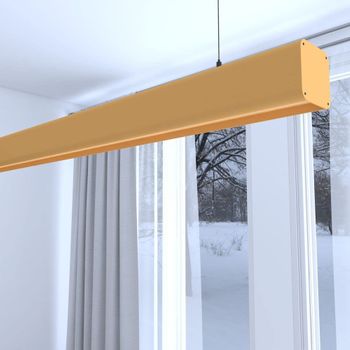 Lámpara Lineal Techo Colgante Amarillo 0,5 M - Luz Cálida 2700k - Altura Regulable