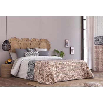 Colcha Bouti Estampada Para Invierno Con Relleno Murcia Beig Para Cama De 90 Cm