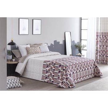 Colcha Pique Modelo Fiore Beige Cama 180 Cm. con Ofertas en Carrefour