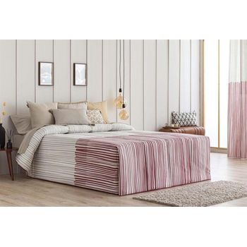 Colcha Edredón Invierno + Cojines Terciopelo Sándalo Beige Cama 90cm  180x260cm Donegal Collections con Ofertas en Carrefour