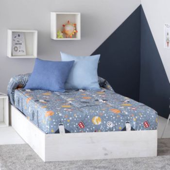 Edredón Ajustable Galaxia Para Cama De 105 Cm