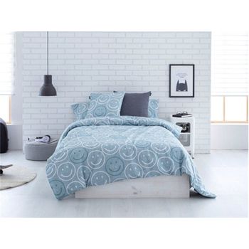 Vipalia - Juego De Sábanas De Franela 100% Algodón. Cama 135/140 Cm. Ramas  Azul con Ofertas en Carrefour