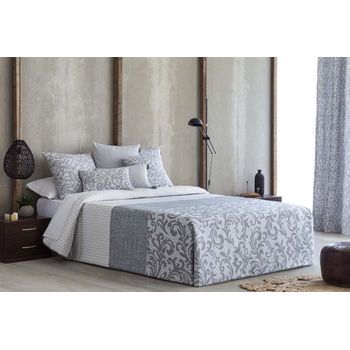 Edredon Conforter Jacquard Bierzo Gris Para Cama De 105 Cm