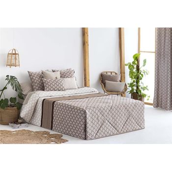 Edredón Conforter Jacquard Luarca Beig Para Cama De 150 Cm