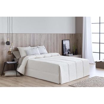 Edredón Conforter Jacquard Pedraza Blanco Para Cama De 135 Cm