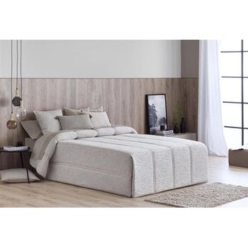 Edredón Conforter Jacquard Pedraza Beig Para Cama De 105 Cm