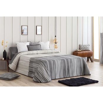 Colcha Bouti Estampada Cosida Reversible Para Cama De 150 Cm Blanco/ Pastel  Samui + Cojines con Ofertas en Carrefour