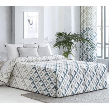 Edredón Conforter Murcia Azul Para Cama De 105 Cm