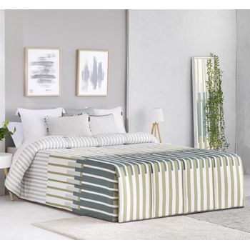 Colcha Pique Modelo Fiore Beige Cama 180 Cm. con Ofertas en Carrefour