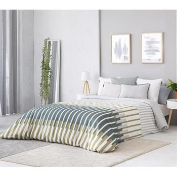 Conjunto De 2 Piezas De Funda Nórdica + Funda De Almohada Alava Para Cama De 105 Cm Color Verde