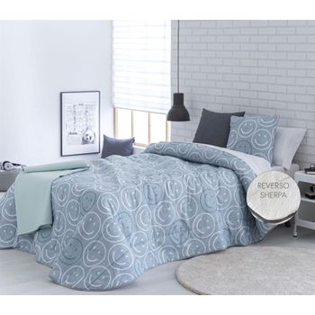 Edredón Nórdico Estampado Cama 135/140cm Bolonia Reversible Azul Donegal  Collections con Ofertas en Carrefour