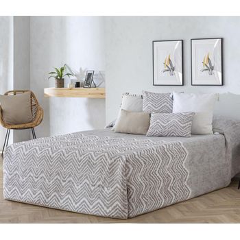 Edredon Conforter Jacquard Bilbao Beig Para Cama De 90 Cm