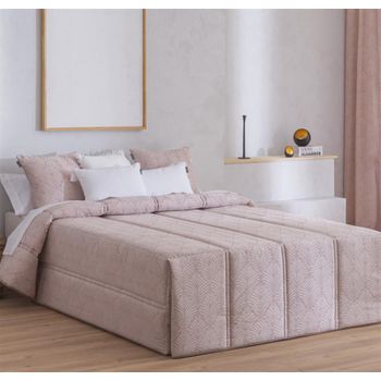 Edredon Conforter Jacquard Suances Rosa Para Cama De 105 Cm