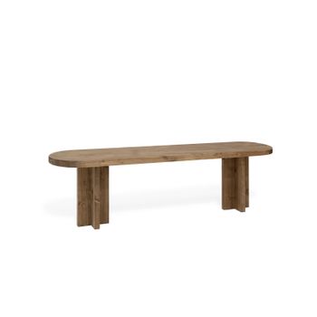 Banco Tapizado De Tela Robusto Palma 120x48x40 Cm Blanco Womo-design con  Ofertas en Carrefour