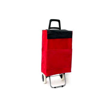 Carro Carrito De Compra Plegable Ligero  2 Ruedas Color Rojo