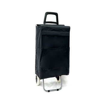 Carro Carrito De Compra Plegable Ligero  2 Ruedas Color Negro