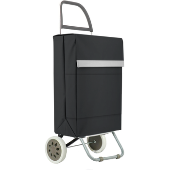 Carro Carrito De Compra Plegable Ligero 100x41x33cm 2 Ruedas Color Negro