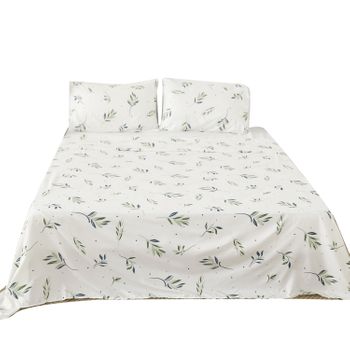 Juego De Sabanas 4 Piezas Cama 180cm Oeko Tex 100% Microfibra Poliester Transpirable Modelo 6