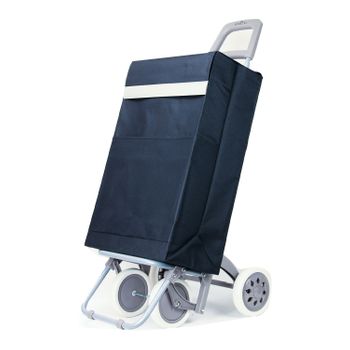 Carro Carrito De Compra Plegable Ligero 100x41x33cm 4 Ruedas Color Negro