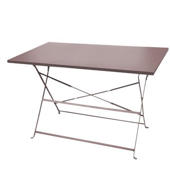 Mesa Metal Plegable Java 110 X 70 X H 73 Cm Topo