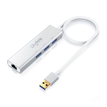 Adaptador Ethernet Usb + Hub 3.0 Donkey Pc Donkcn04