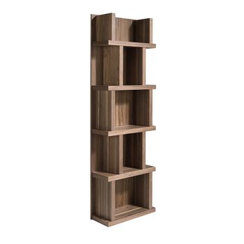 Estantería De Pie Para Baño Kinnula Con 4 Estantes Pino Teñido 120x60x30cm  - Madera Oscura [en.casa] con Ofertas en Carrefour