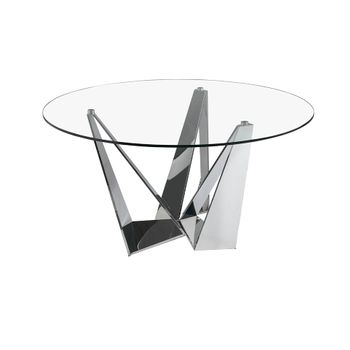 Mesa Comedor Redonda Cristal Angel Cerda 150x150x75